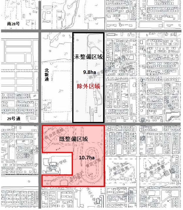 位置図(青空公園)の画像