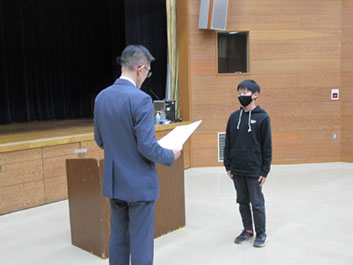 表彰式の写真