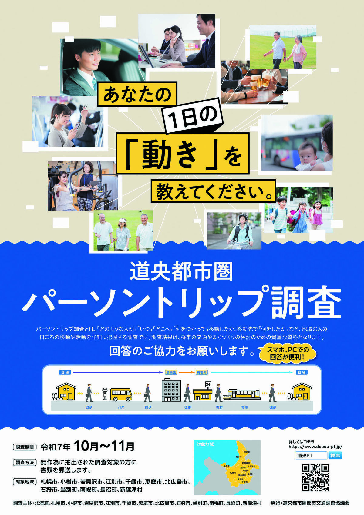 パーソントリップ調査ポスター画像