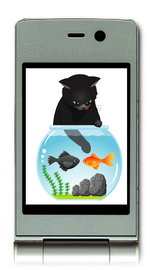 携帯電話の画像