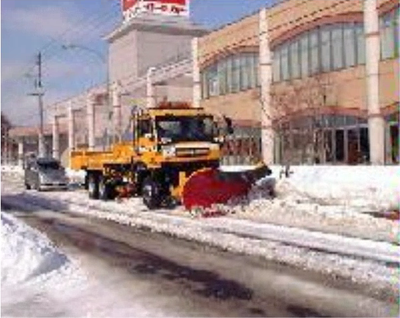 幹線道路除雪の写真
