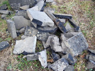 工事写真（アスファルト廃材）