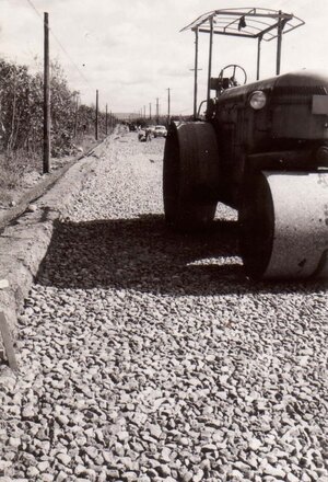 昭和36年 由仁街道の写真