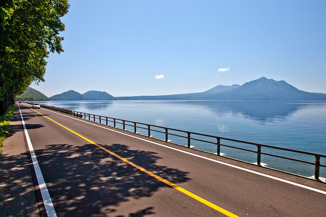 支笏湖畔の写真