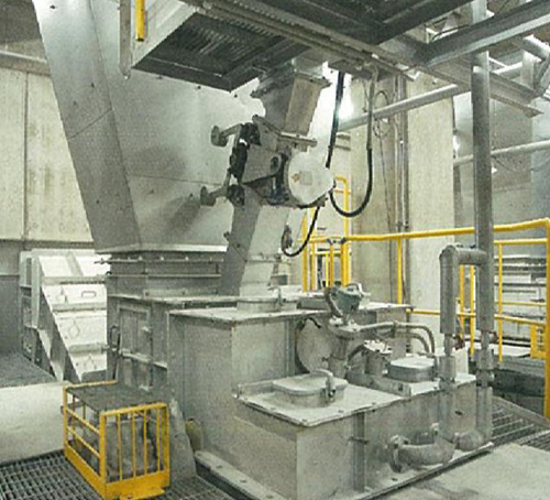 焼却灰搬出装置の写真