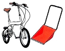 自転車・雪かき用具のイラスト