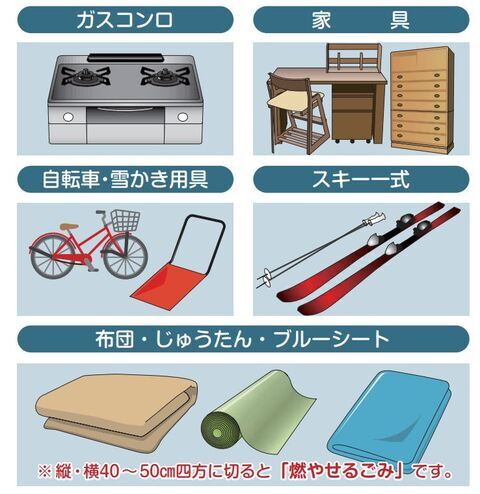 大型ごみのイラスト