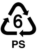 プラスチックのうち、発泡ポリスチレンの識別マーク