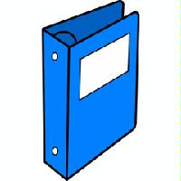 ファイリングした名簿のイラスト