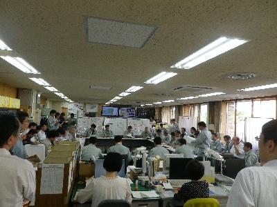 災害対策本部の写真