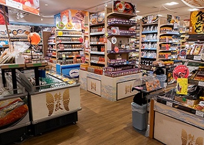 道の駅の物販エリア