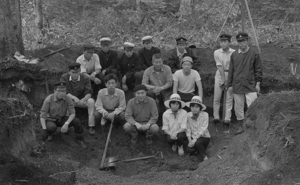 キウス周堤墓群　1号周堤墓調査（昭和40年）