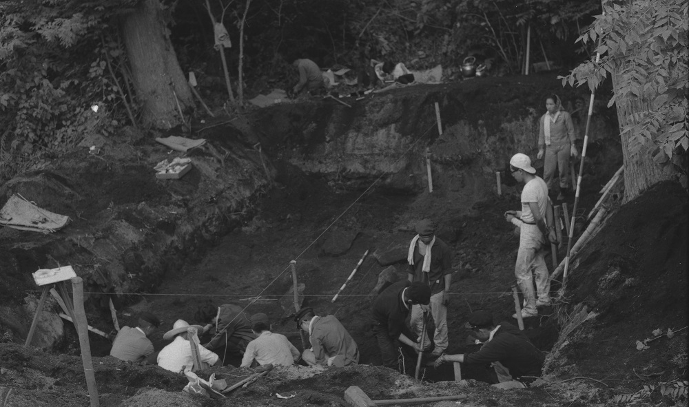 キウス周堤墓群　２号周堤墓調査（昭和39年）