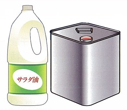 家庭用廃食用油のイラスト