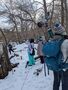 千歳川沿いでサケなどを観察