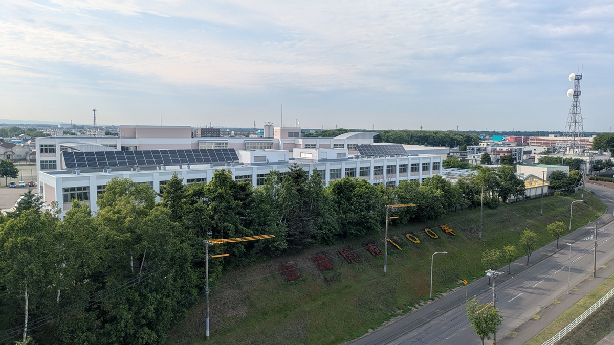 花文字花壇の遠景写真