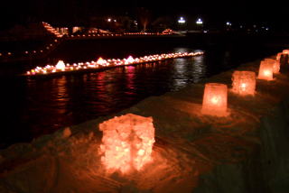 第４回千歳川光と氷のオブジェ写真