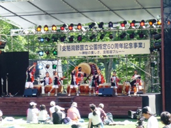 支笏湖国際太鼓ジュニアによる太鼓演奏