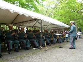陸上自衛隊の第７音楽隊の演奏（阿部隊長の指揮による演奏）  「いつもありがとうござます！」