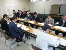 北海道への要望のようす（北海道基地協議会）  