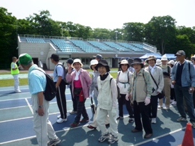 スタート地点での参加された皆さんのようす