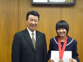 古庄亜衣さん（青葉中3年）全国大会3位入賞報告3