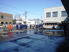 緊急消防援助隊北海道隊千歳市派遣隊発隊式  3月16日7