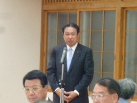 梅尾道議会議員あいさつ