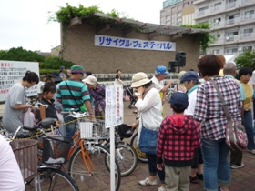 好評の自転車無料抽選会