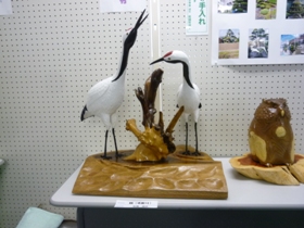 木彫り鶴
