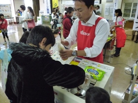 家庭からの廃食油の回収もありました