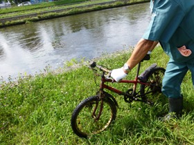 自転車も見つかりました