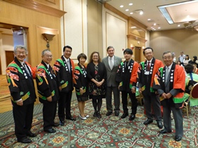 千歳市長主催の返礼夕食会（アンカレジ最後の夜）