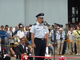 小川能道千歳基地司令あいさつ