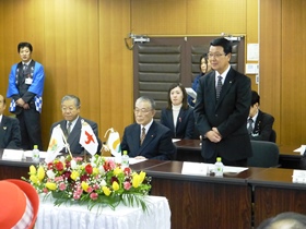 山口市長歓迎あいさつ