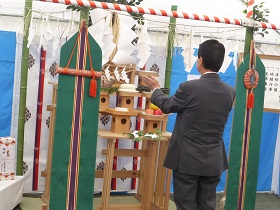 市内立地企業地鎮祭2