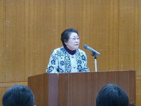 千歳市民憲章推進協議会  大古瀬会長あいさつ 