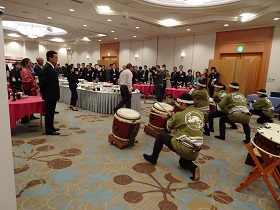 清流長都太鼓の披露