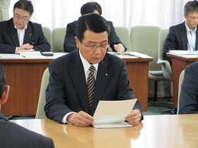 山口市長から説明